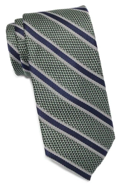 Nordstrom Talman Stripe Silk Tie In Green