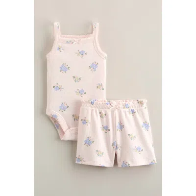 Nordstrom Babies'  Tank Bodysuit & Shorts Set In Pink