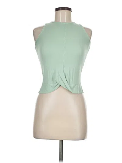 Pre-owned Nordstrom Tank Top Green Halter Neckline Tops