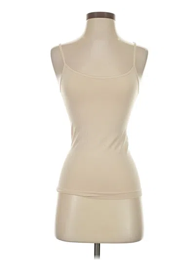 Pre-owned Nordstrom Tank Top Tan Strapless Neckline Tops In Brown