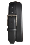 Nordstrom Tarek Leather Belt In Black