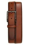Nordstrom Tarek Leather Belt In Brown Ochre