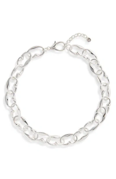 Nordstrom Teardrop Chain Necklace In Silver