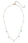 Nordstrom Teardrop Frontal Necklace In Multi