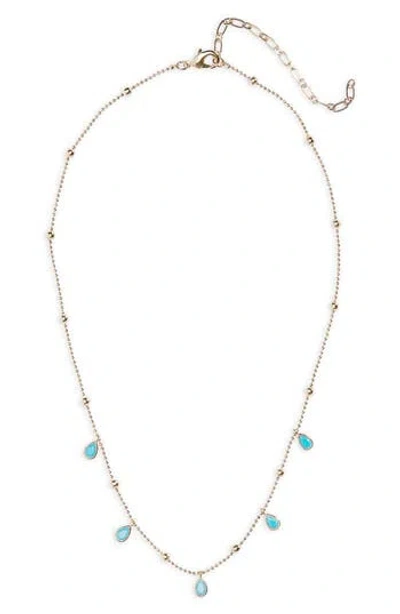 Nordstrom Teardrop Frontal Necklace In Multi