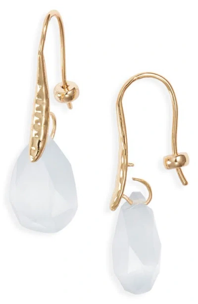 Nordstrom Teardrop Semiprecious Stone Drop Earrings In Gold