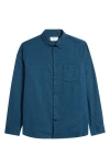 Nordstrom Trim Fit Plaid Flannel Button-down Shirt In Blue