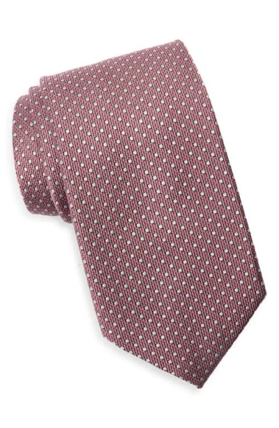 Nordstrom Tepper Dot Cotton Jacquard Tie In White