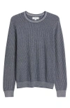 Nordstrom Texture Cotton & Cashmere Sweater In Gray