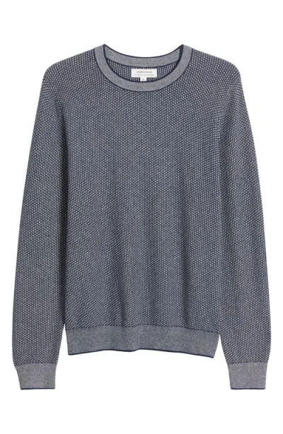 Nordstrom Texture Cotton & Cashmere Sweater In Gray