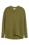 Nordstrom Texture Crewneck Sweater In Green