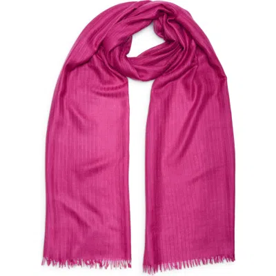 Nordstrom Textured Cashmere Scarf In Pink