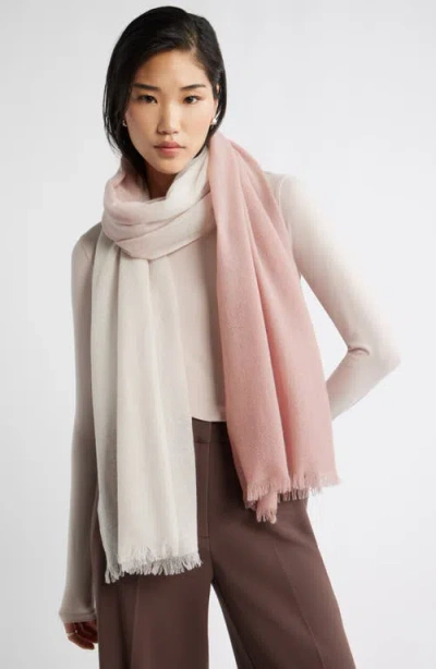 Nordstrom Textured Cashmere Scarf In Pink