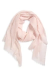 Nordstrom Textured Cashmere Scarf In Pink