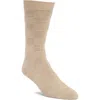 Nordstrom Textured Check Viscose Blend Socks In Brown