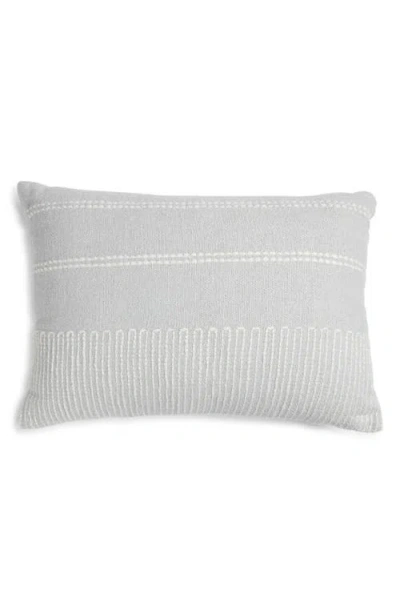 Nordstrom Textured Cotton & Linen Blend Accent Pillow In Gray