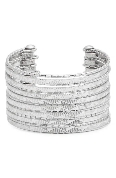 Nordstrom Textured Multiband Cuff Bracelet