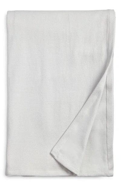 Nordstrom Textured Organic Cotton Blanket In Grey Vapor