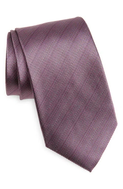 Nordstrom Textured Pinstripe Silk Jacquard Tie
