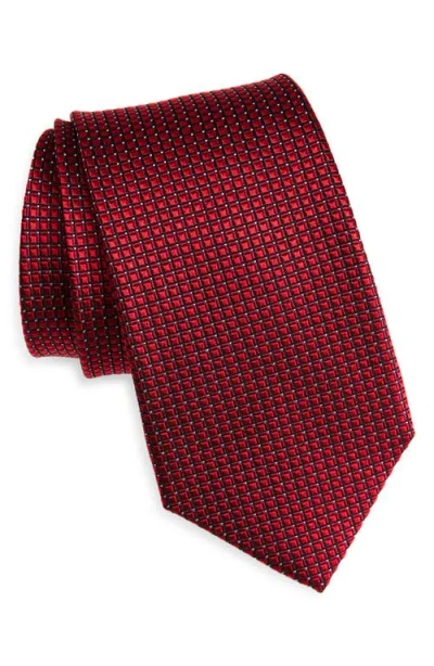 Nordstrom Textured Silk Tie In Red