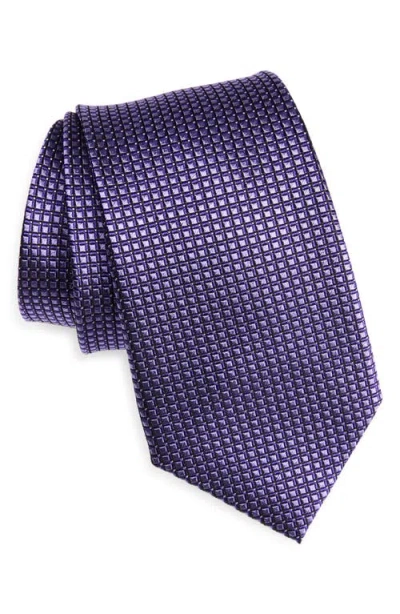 Nordstrom Textured Silk Tie In Purple