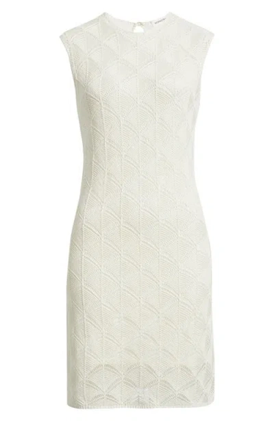 Nordstrom Textured Stitch Minidress In White