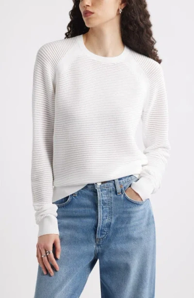Nordstrom Textured Stitch Sweater In White