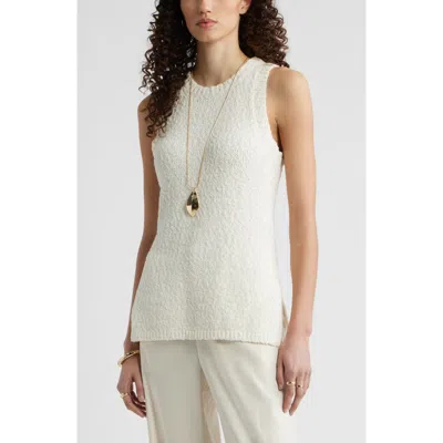 Nordstrom Textured Sweater Tank In White