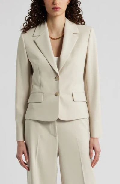 Nordstrom The Hanna Slim Fit Blazer In Neutral