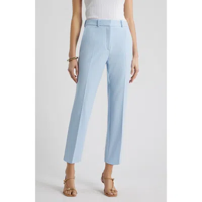 Nordstrom The Lena Slim Cropped Trousers In Blue