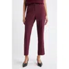 Nordstrom The Lena Slim Cropped Trousers In Red