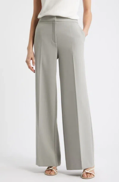 Nordstrom The Lennox Wide Leg Trousers In Neutral