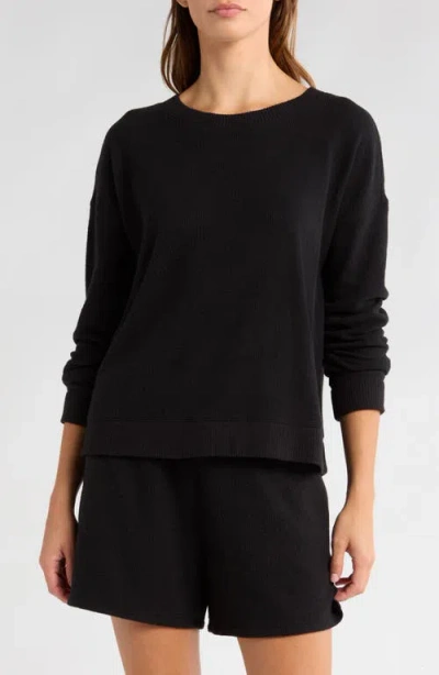 Nordstrom Thermal Knit Pajamas In Black