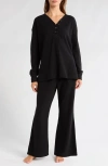 Nordstrom Thermal Pajamas In Black