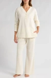 Nordstrom Thermal Pajamas In Ivory Egret