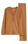 Nordstrom Thermal Pajamas In Tan Thrush