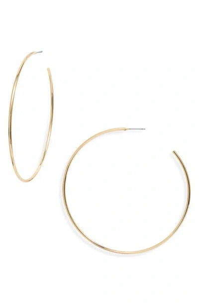 Nordstrom Thin Hoop Earrings In Gold