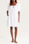 Nordstrom Tie Front Cotton Nightgown