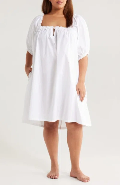 Nordstrom Tie Front Cotton Nightgown