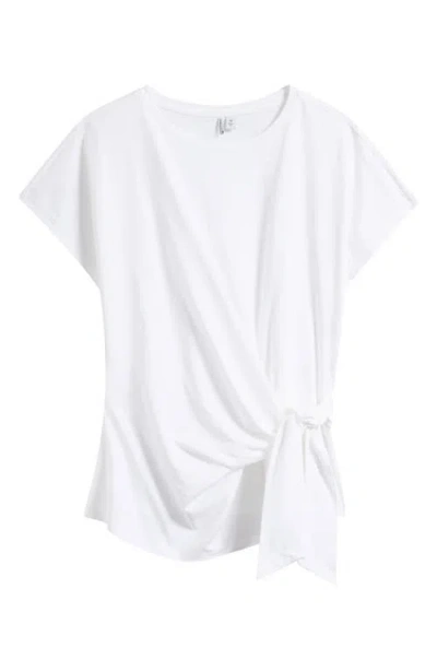 Nordstrom Tie Front Pima Cotton T-shirt