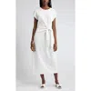 Nordstrom Tie Waist Midi Dress