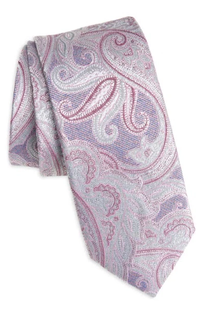 Nordstrom Tilden Paisley Jacquard Silk Tie In Pink