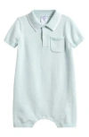 Nordstrom Tipped Cotton Sweater Romper In Green