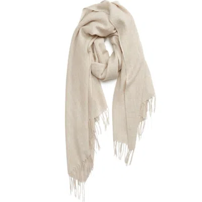 Nordstrom Tissue Weight Wool & Cashmere Scarf In Neutral