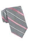 Nordstrom Toderi Stripe Silk Tie In Gray
