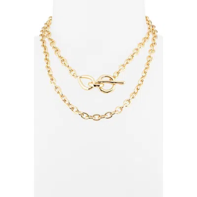 Nordstrom Toggle Wrap Chain Necklace In Gold
