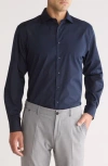 Nordstrom Traditional Fit Button-up Dress Shirt In Navy Blazer