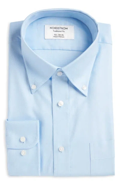 Nordstrom Traditional Fit Cotton Oxford Dress Shirt In Blue- White Royal Oxford