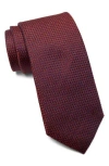 Nordstrom Trammel Textured Silk Tie In Cognac