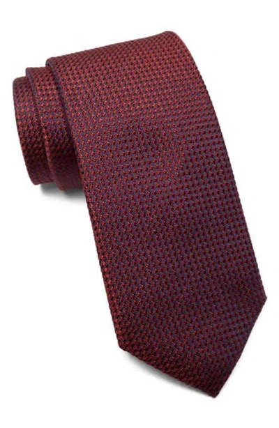 Nordstrom Trammel Textured Silk Tie In Cognac